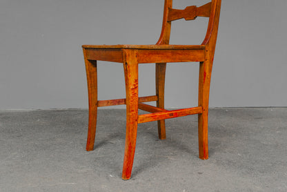 Schlichtes Paar Biedermeier Stühle