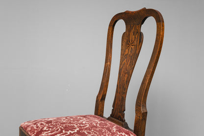 Elegantes Jugendstil 8er Set Stühle