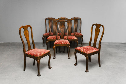 Elegantes Jugendstil 8er Set Stühle
