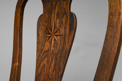 Elegantes Jugendstil 8er Set Stühle