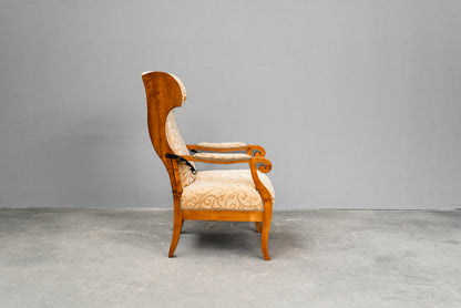 Bequemer Biedermeier Ohrensessel