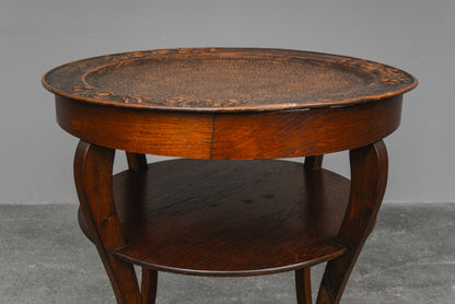 Jugendstil Beistelltisch aus Eiche - Anfang des 20.Jahrhunderts