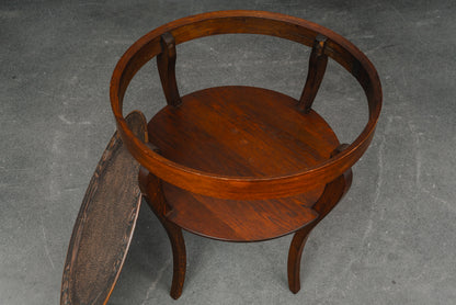 Jugendstil Beistelltisch aus Eiche - Anfang des 20.Jahrhunderts