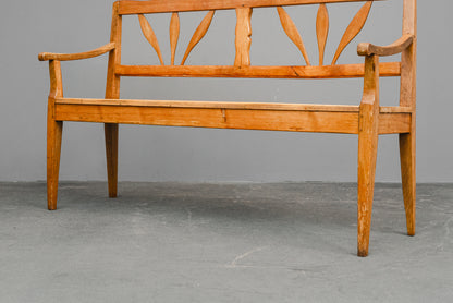 Biedermeier Bank aus Eiche & Kiefer - 1.Hälfte des 19.Jahrhunderts
