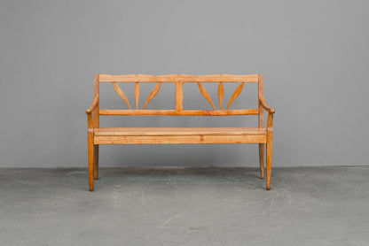 Biedermeier Bank aus Eiche & Kiefer - 1.Hälfte des 19.Jahrhunderts