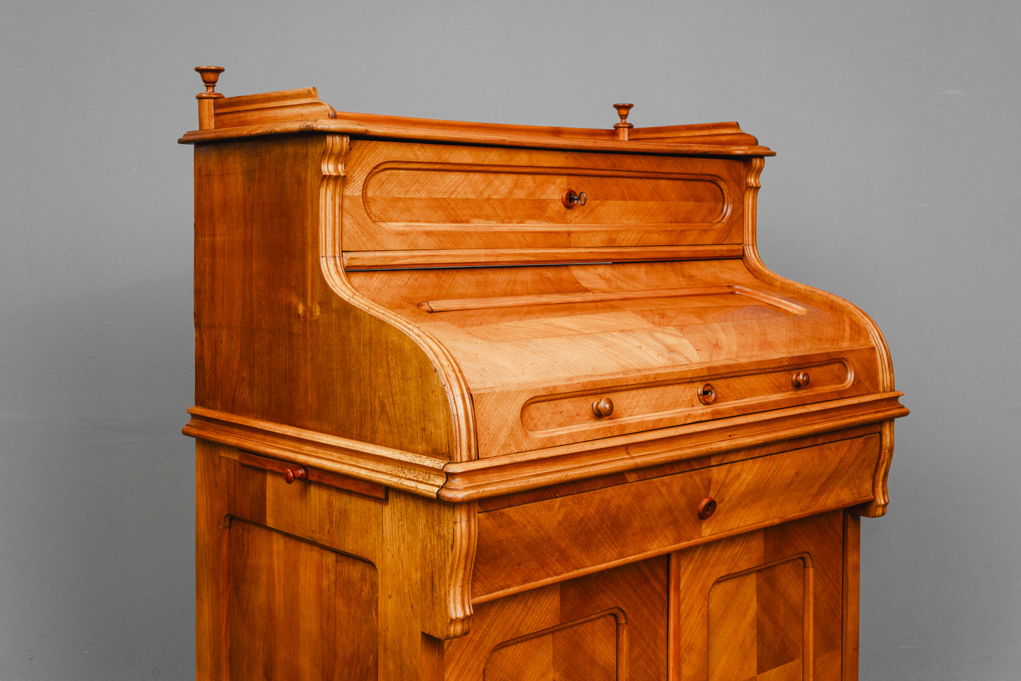 Louis Philippe Zylindersekretär aus Kirsche - Mitte des 19.Jahrhunderts