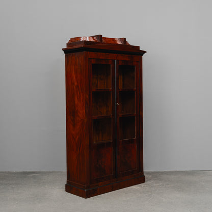 Biedermeier Stil Bücherschrank in Mahagoni - erste Hälfte des 20.Jahrhunderts