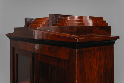 Biedermeier Stil Bücherschrank in Mahagoni - erste Hälfte des 20.Jahrhunderts