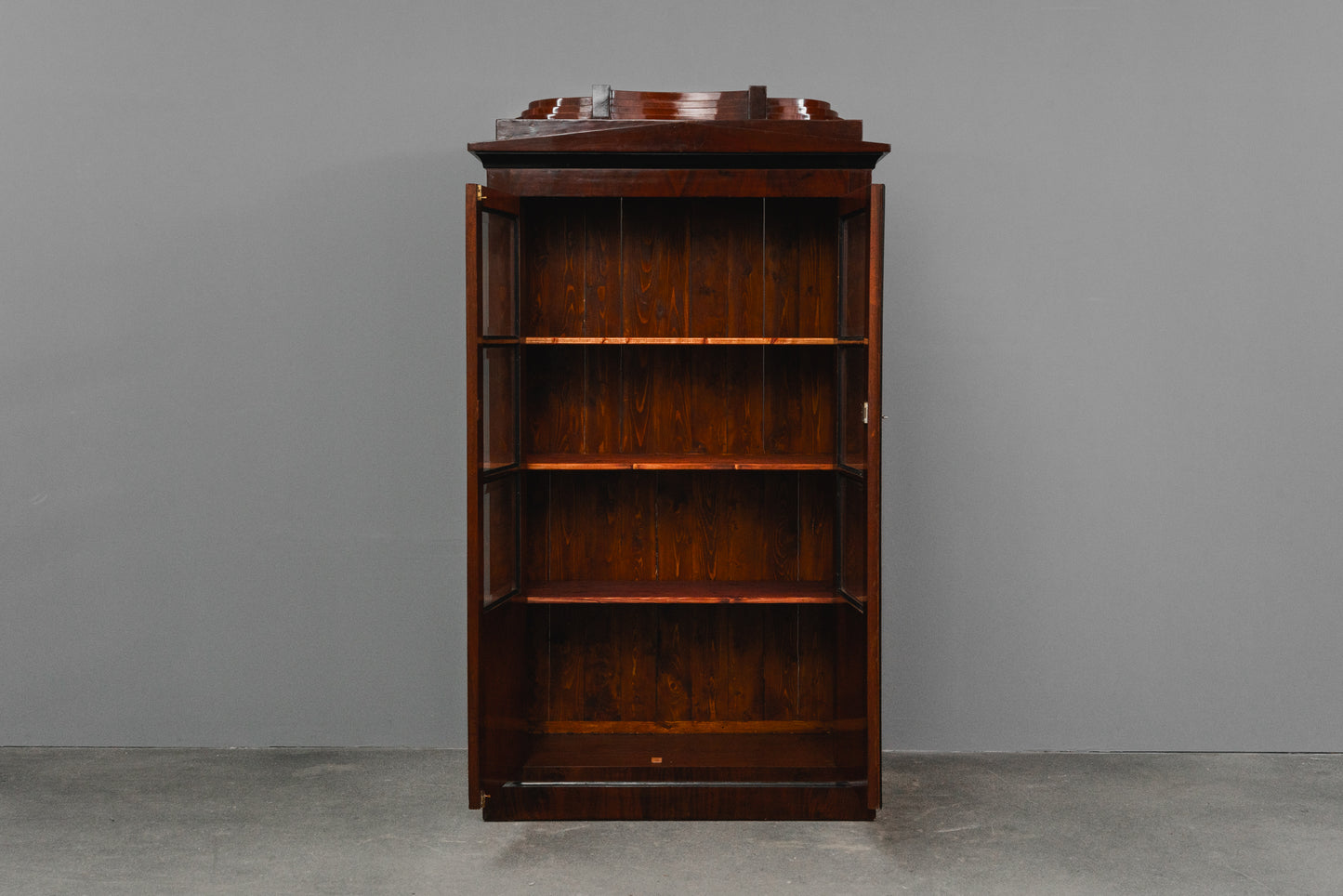 Biedermeier Stil Bücherschrank in Mahagoni - erste Hälfte des 20.Jahrhunderts