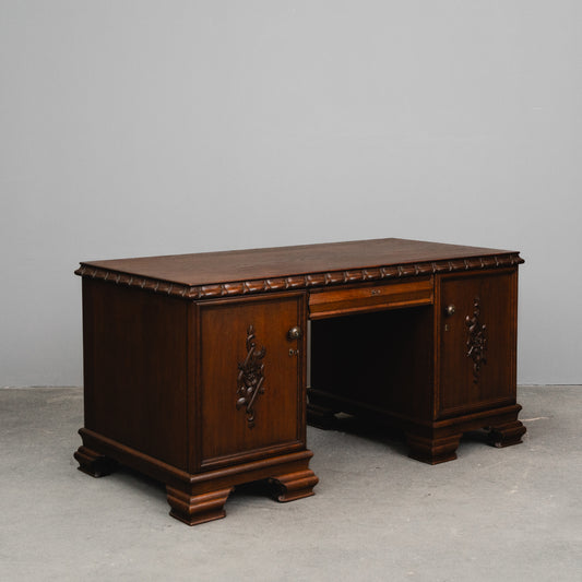 Jugendstil Schreibtisch in Eiche - Anfang des 20.Jahrhunderts