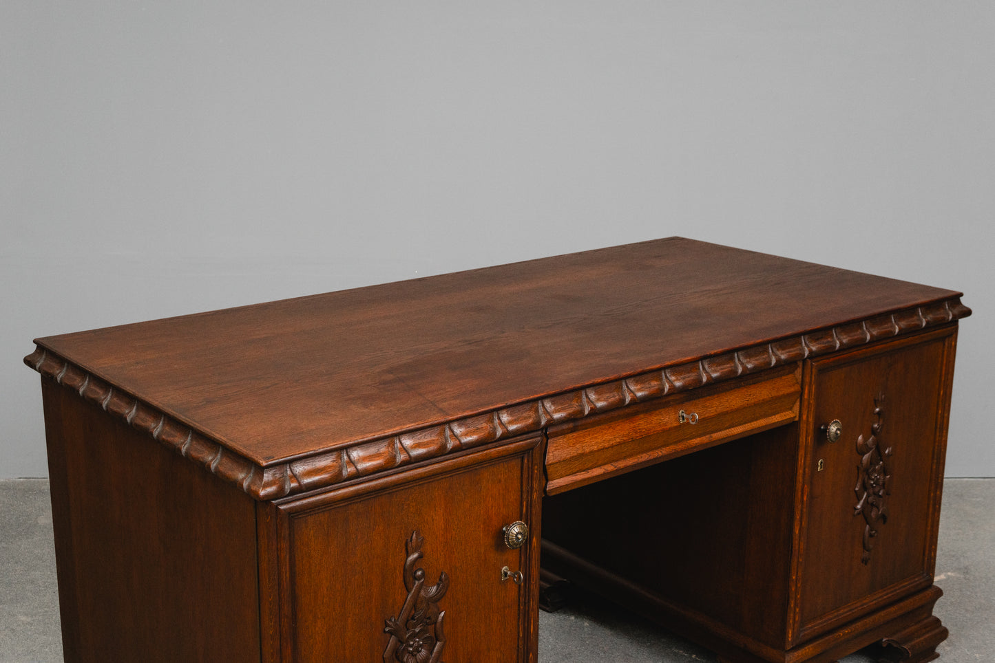 Jugendstil Schreibtisch in Eiche - Anfang des 20.Jahrhunderts