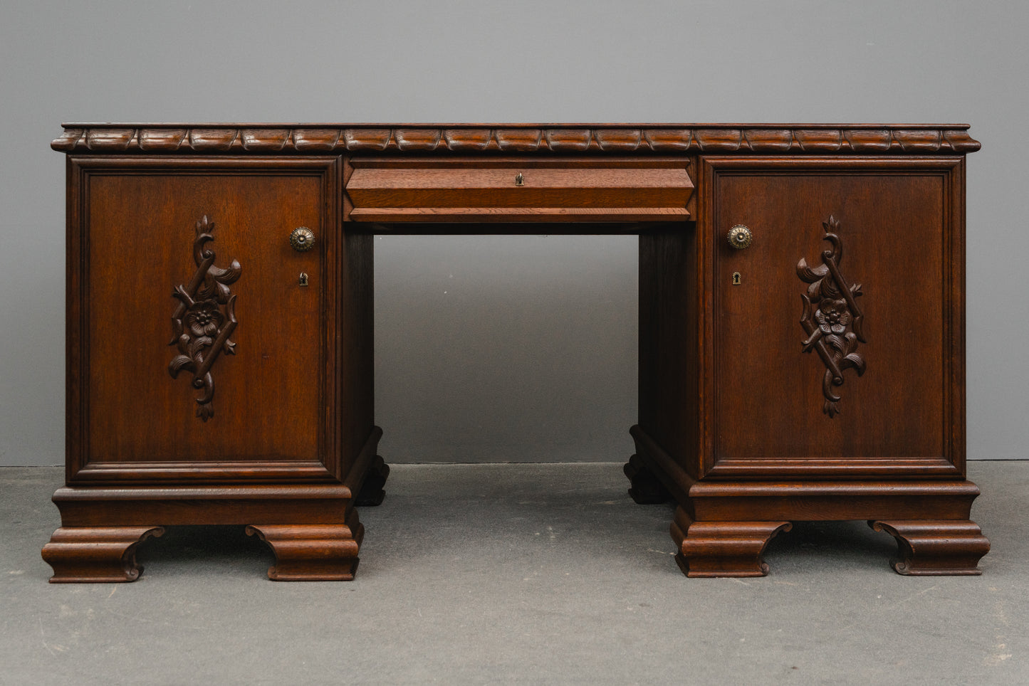 Jugendstil Schreibtisch in Eiche - Anfang des 20.Jahrhunderts