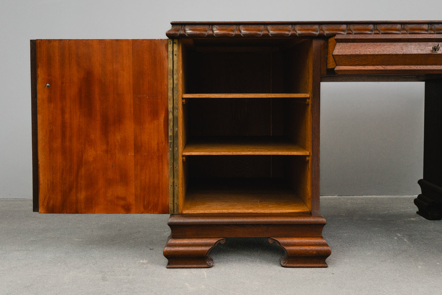 Jugendstil Schreibtisch in Eiche - Anfang des 20.Jahrhunderts