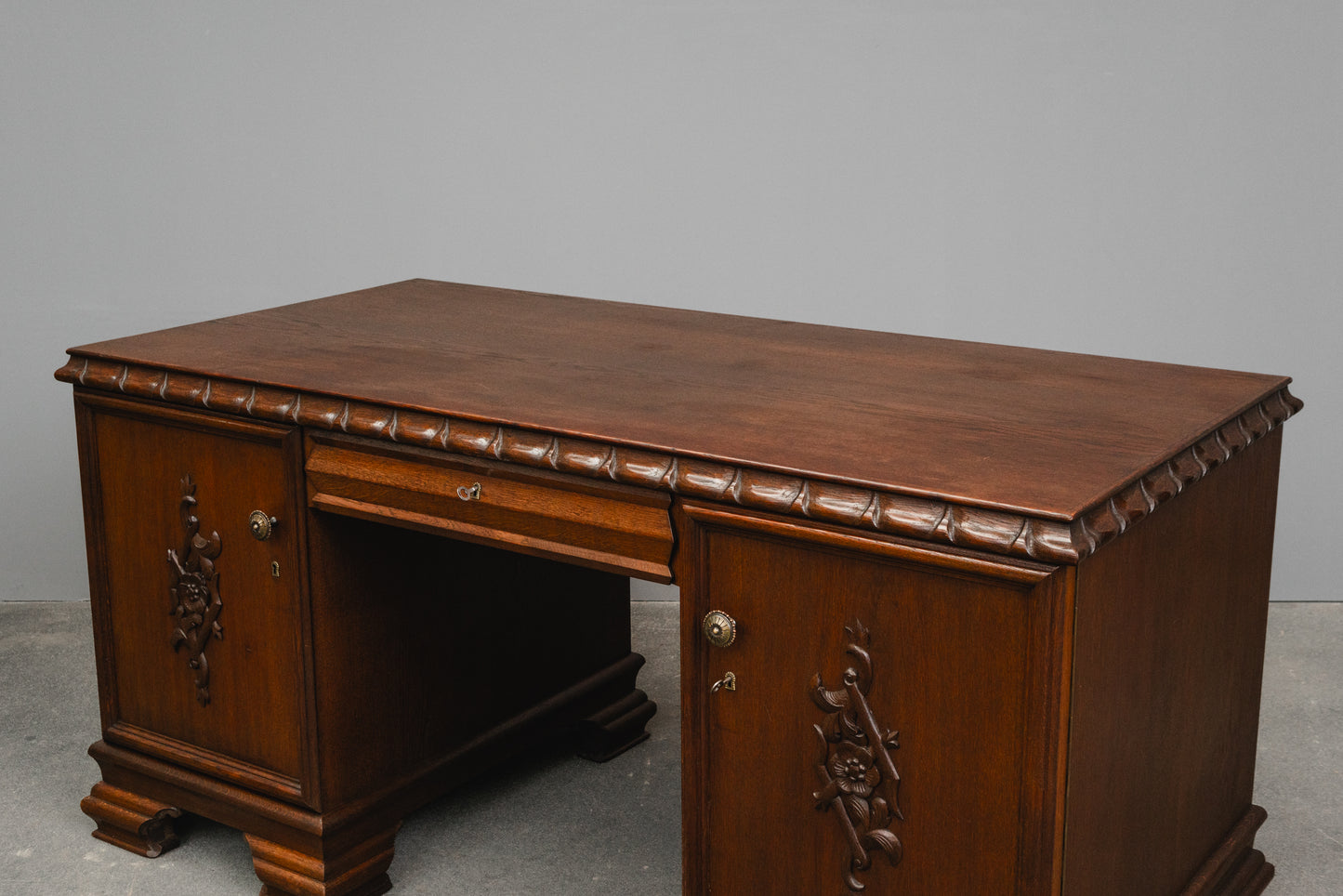 Jugendstil Schreibtisch in Eiche - Anfang des 20.Jahrhunderts