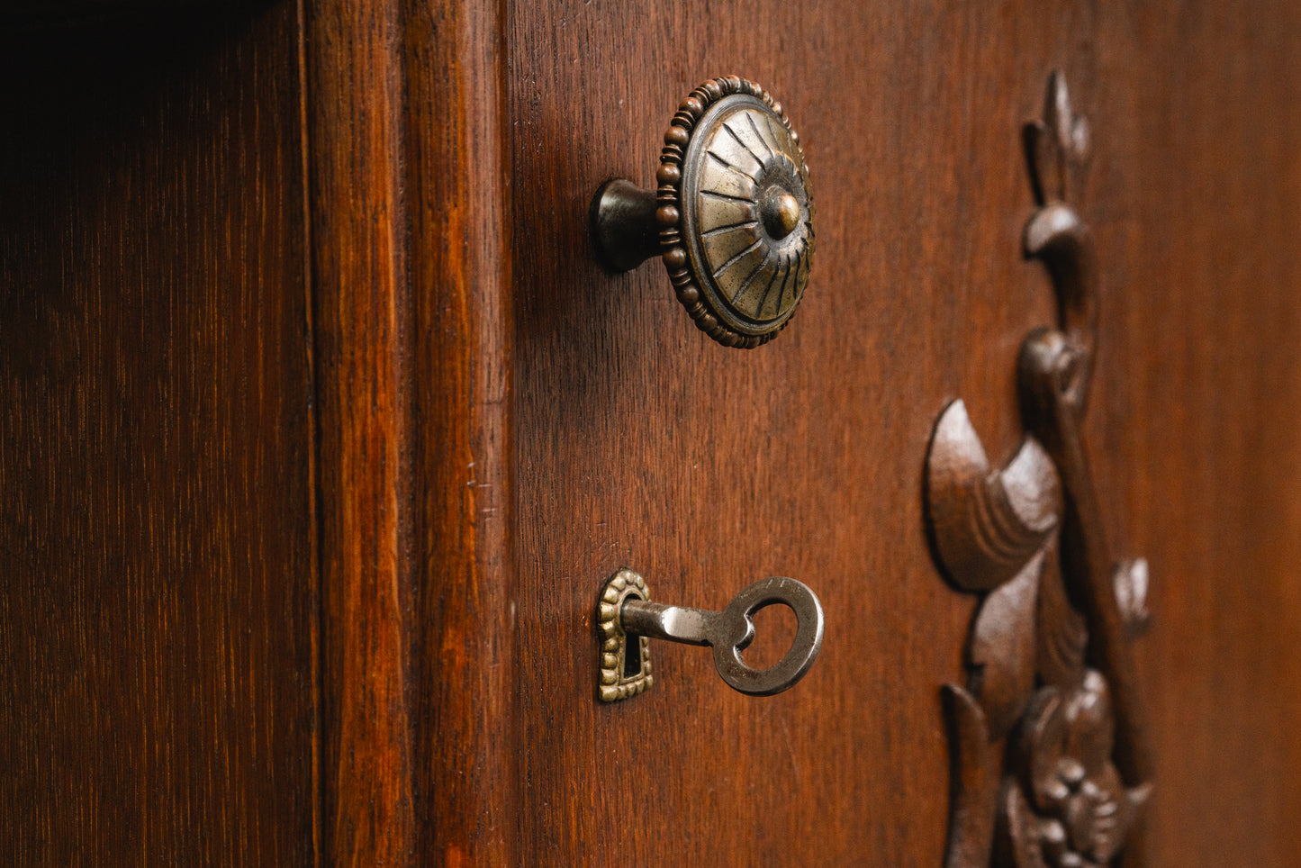 Jugendstil Schreibtisch in Eiche - Anfang des 20.Jahrhunderts