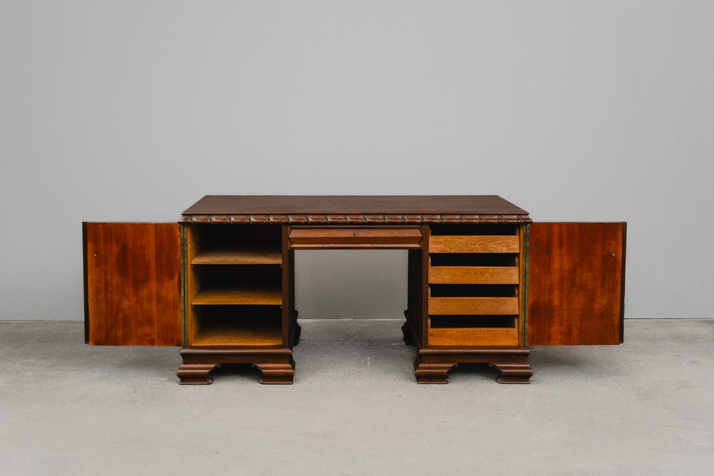 Jugendstil Schreibtisch in Eiche - Anfang des 20.Jahrhunderts