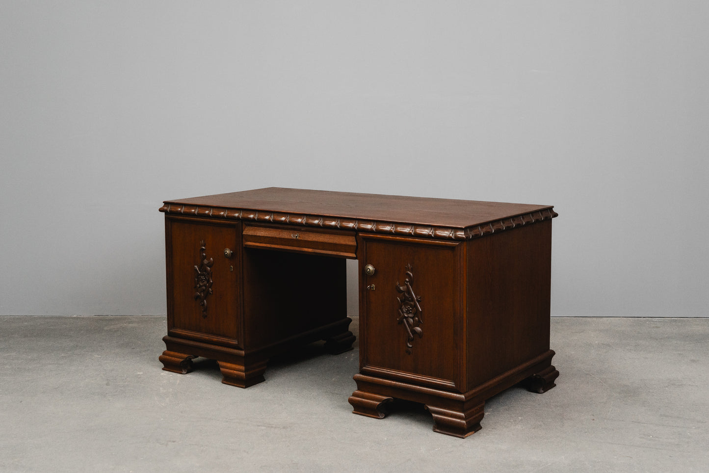 Jugendstil Schreibtisch in Eiche - Anfang des 20.Jahrhunderts