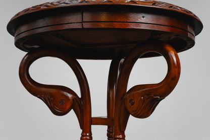 Biedermeier Stil Beistelltisch in Mahagoni - zweite Hälfte des 20.Jahrhunderts