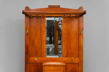 Jugendstil Garderobe in Eiche - Anfang des 20.Jahrhunderts