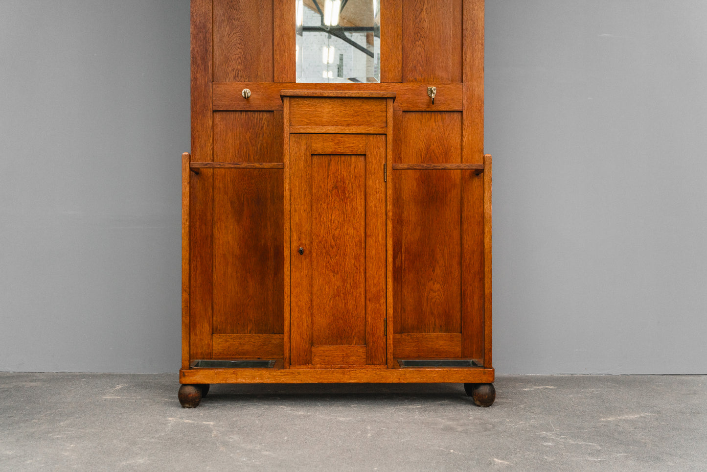 Jugendstil Garderobe in Eiche - Anfang des 20.Jahrhunderts