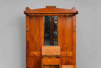 Jugendstil Garderobe in Eiche - Anfang des 20.Jahrhunderts