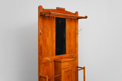 Jugendstil Garderobe in Eiche - Anfang des 20.Jahrhunderts