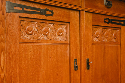 Jugendstil Buffet in Eiche - Anfang des 20.Jahrhunderts
