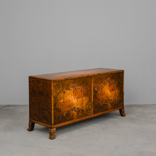 Art Déco Sideboard in Birke - erste Hälfte des 20.Jahrhunderts