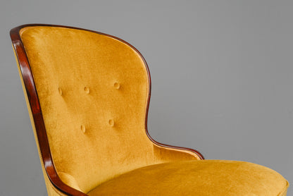 Mid-Century Paar Sessel in Gelb - Mitte des 20.Jahrhunderts