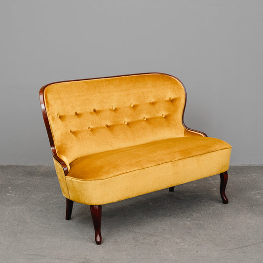 Mid-Century Sofa in Gelb - Mitte des 20.Jahrhunderts