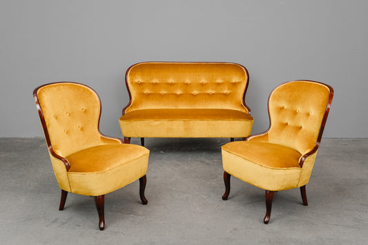 Mid-Century Sofa in Gelb - Mitte des 20.Jahrhunderts