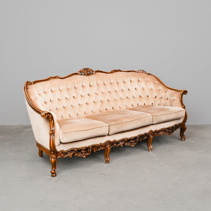 Barock Stil Sofa in Vollholz - aus dem 20.Jahrhundert