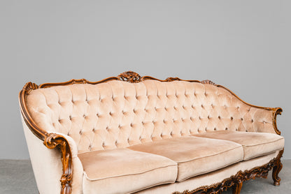 Barock Stil Sofa in Vollholz - aus dem 20.Jahrhundert