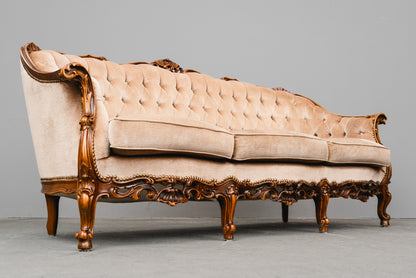 Barock Stil Sofa in Vollholz - aus dem 20.Jahrhundert