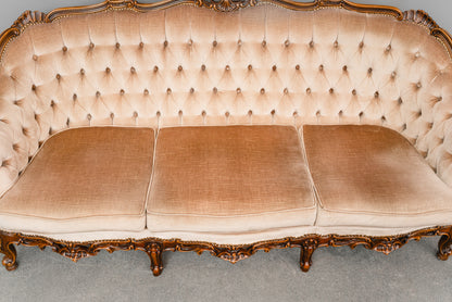 Barock Stil Sofa in Vollholz - aus dem 20.Jahrhundert