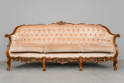 Barock Stil Sofa in Vollholz - aus dem 20.Jahrhundert