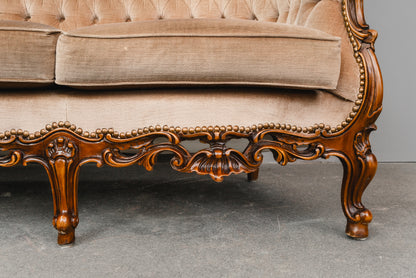 Barock Stil Sofa in Vollholz - aus dem 20.Jahrhundert