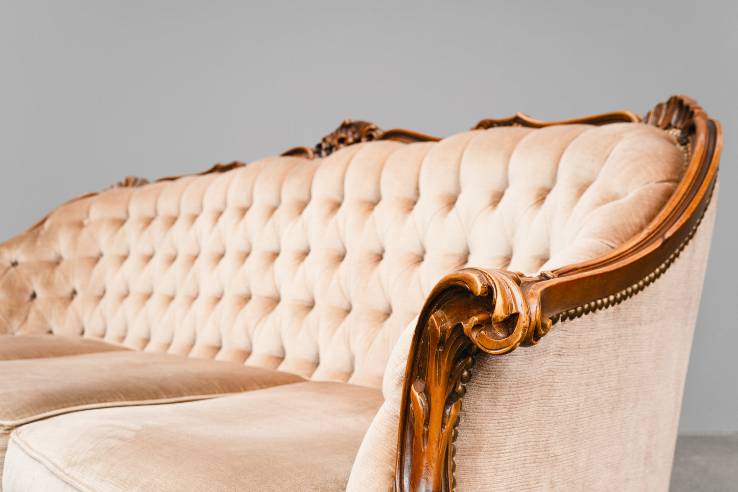 Barock Stil Sofa in Vollholz - aus dem 20.Jahrhundert