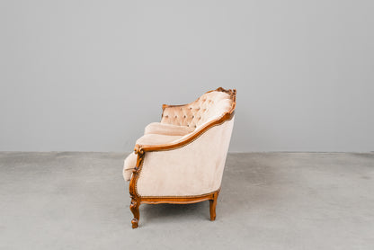 Barock Stil Sofa in Vollholz - aus dem 20.Jahrhundert