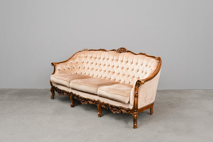 Barock Stil Sofa in Vollholz - aus dem 20.Jahrhundert
