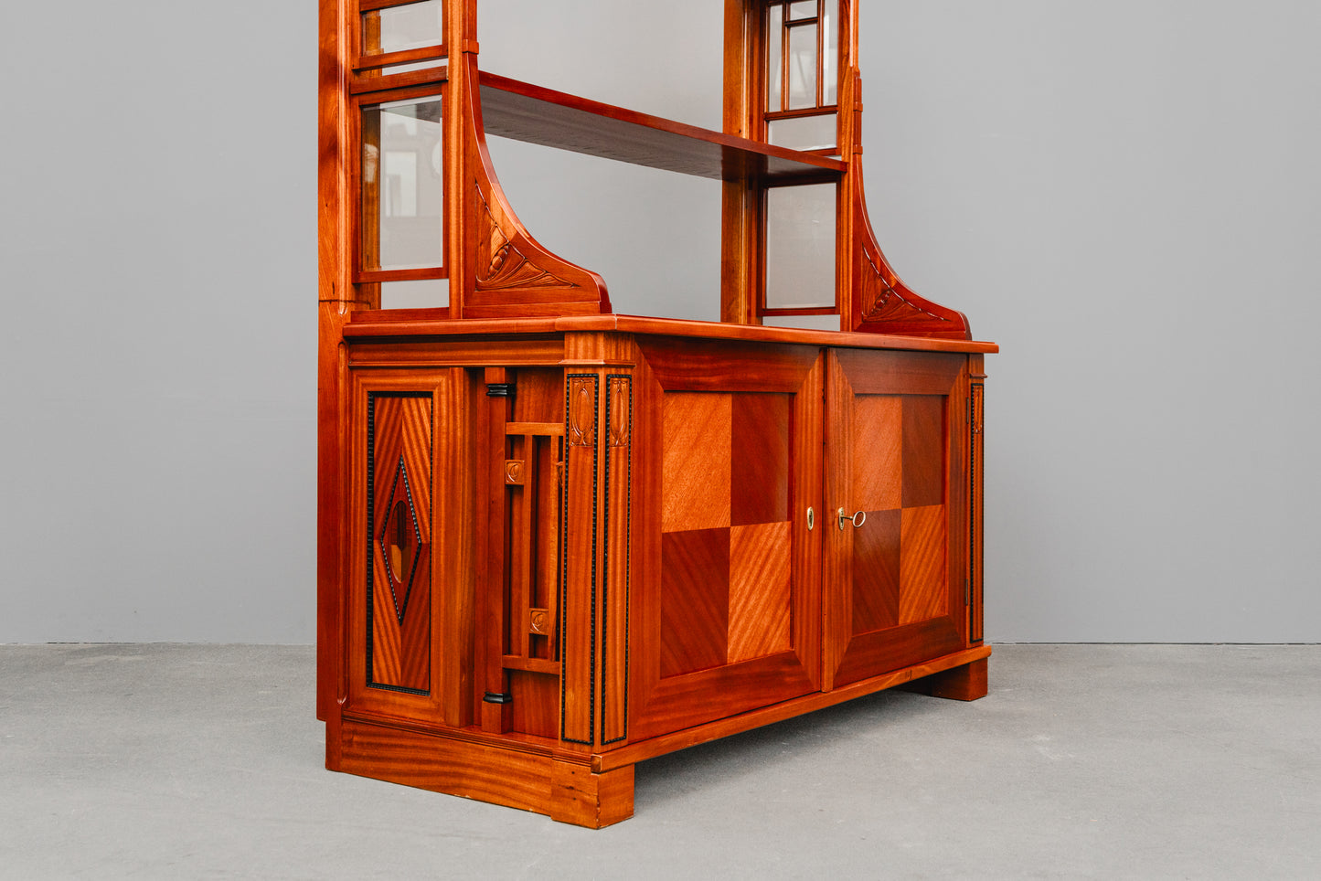 Jugendstil Bücherschrank in Mahagoni - Anfang des 20.Jahrhunderts