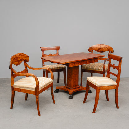 Biedermeier Stil Sitzgruppe in Birke - Anfang des 20.Jahrhunderts