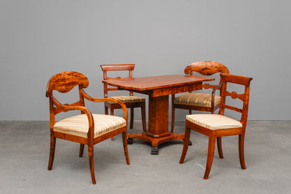 Biedermeier Stil Sitzgruppe in Birke - Anfang des 20.Jahrhunderts
