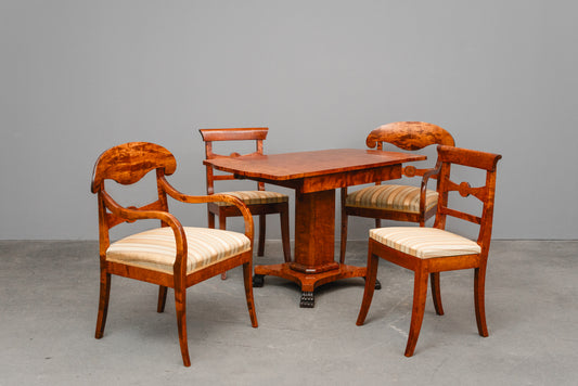 Biedermeier Stil Sitzgruppe in Birke - Anfang des 20.Jahrhunderts