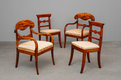 Biedermeier Stil Sitzgruppe in Birke - Anfang des 20.Jahrhunderts