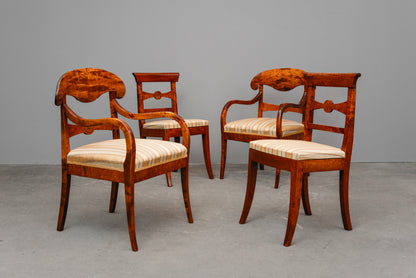 Biedermeier Stil Sitzgruppe in Birke - Anfang des 20.Jahrhunderts