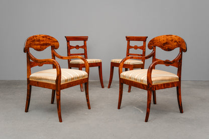 Biedermeier Stil Sitzgruppe in Birke - Anfang des 20.Jahrhunderts