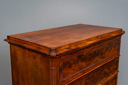 Biedermeier Kommode in Mahagoni - Mitte des 19.Jahrhunderts