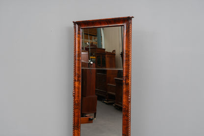 Biedermeier Spiegel mit Konsole in Mahagoni - Mitte des 19.Jahrhunderts
