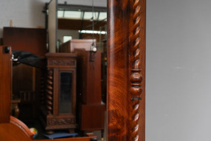 Biedermeier Spiegel mit Konsole in Mahagoni - Mitte des 19.Jahrhunderts
